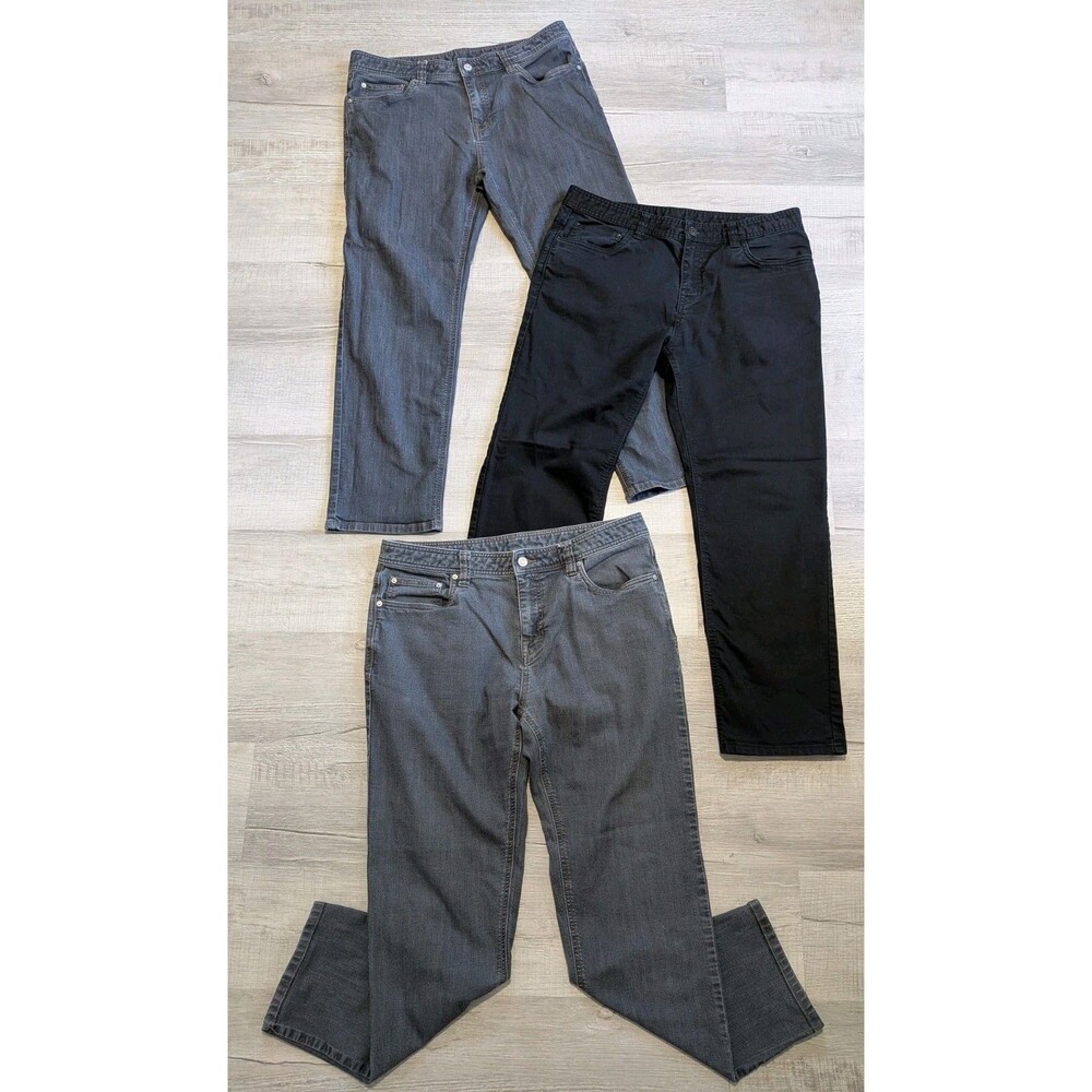 Prana Slim Fit Straight Pants Jeans Mens Sz 35x30 Lot of 3